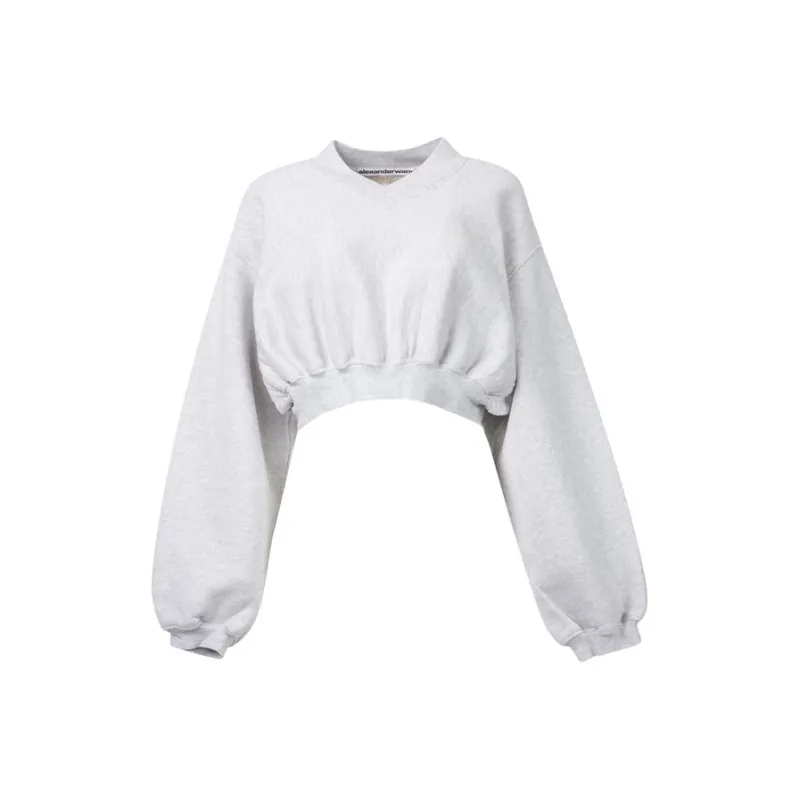Alexander Wang Mock neck Cropped Sweatshirt-0