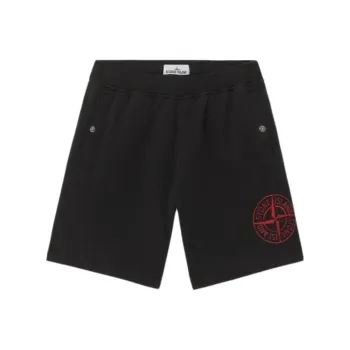 STONE ISLAND Snake Year Limited Collection Casual Shorts Unisex Black