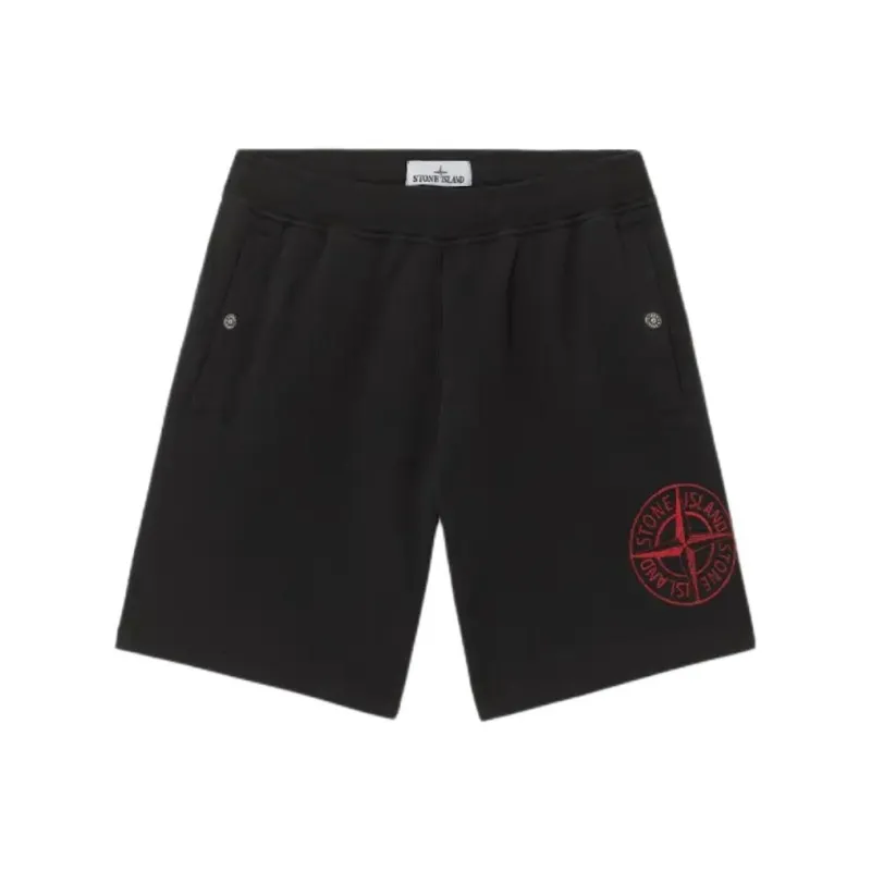 STONE ISLAND Snake Year Limited Collection Casual Shorts Unisex Black-0