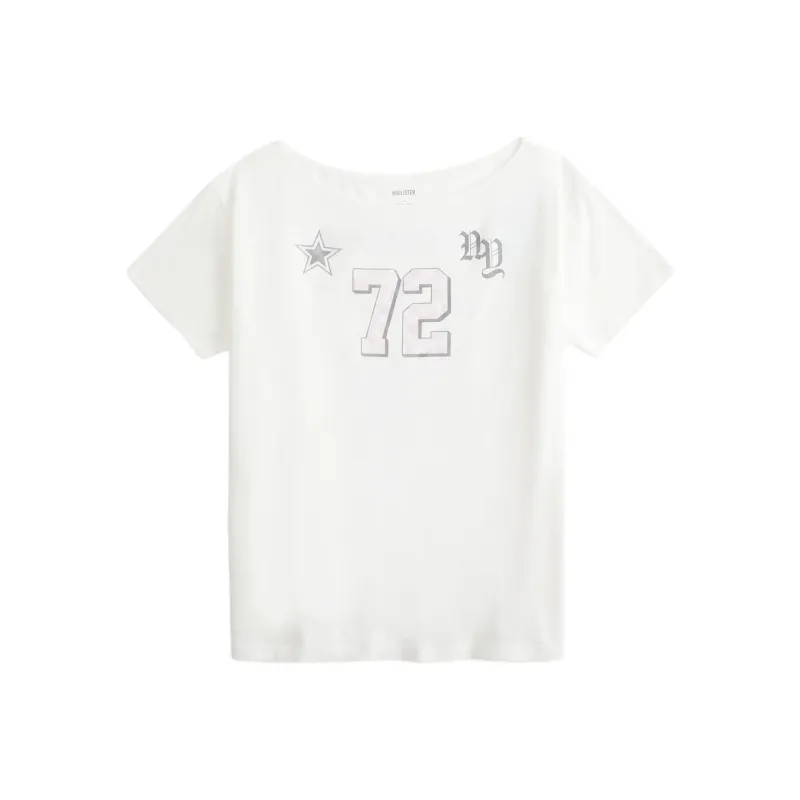 Hollister T Shirt Women's White-0