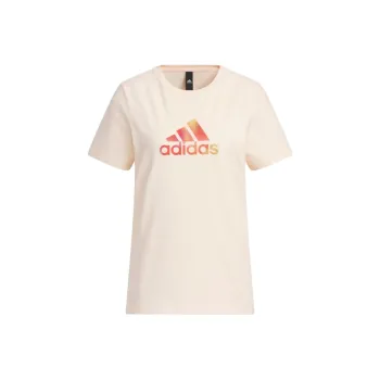 Adidas Drop Shoulder Sleeve T Shirt Women's Light Pink