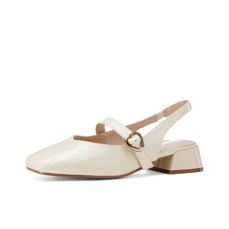 GOLDLION Chunky Heel High Heels Women's-1