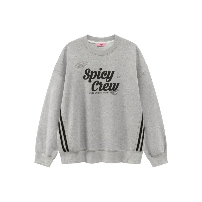 CHUU FW24 Crew Neck Pullover Sweatshirt Women's-0