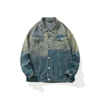 SIL VITIN Denim Jacket Unisex Gradient Nostalgic