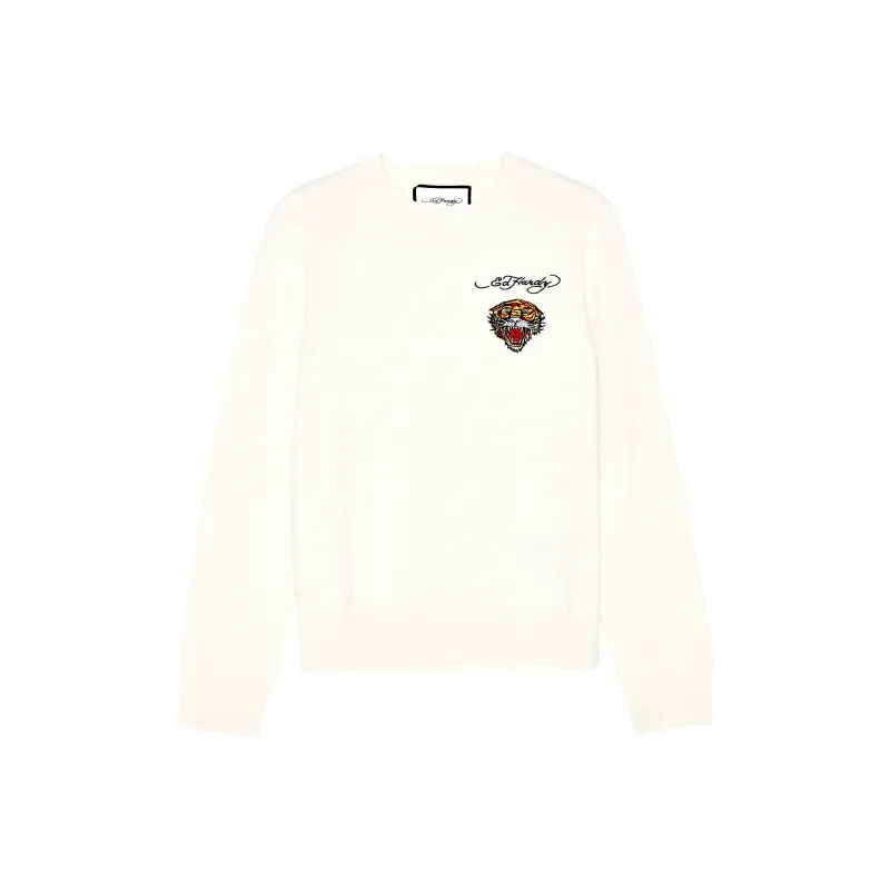 Ed Hardy Classic Classic Series FW22 Knitwear Women's Ivory White-0