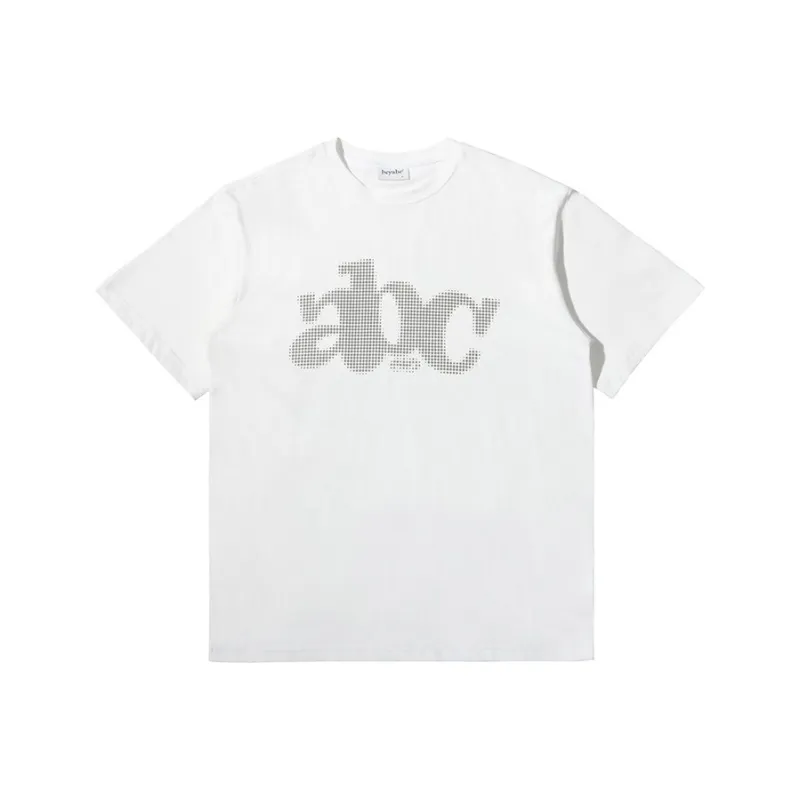 HEYABC Drop Shoulder Sleeve T Shirt Unisex White-0