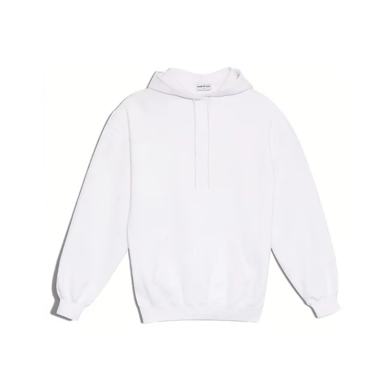 Balenciaga Logo Hoodie 'White'-0