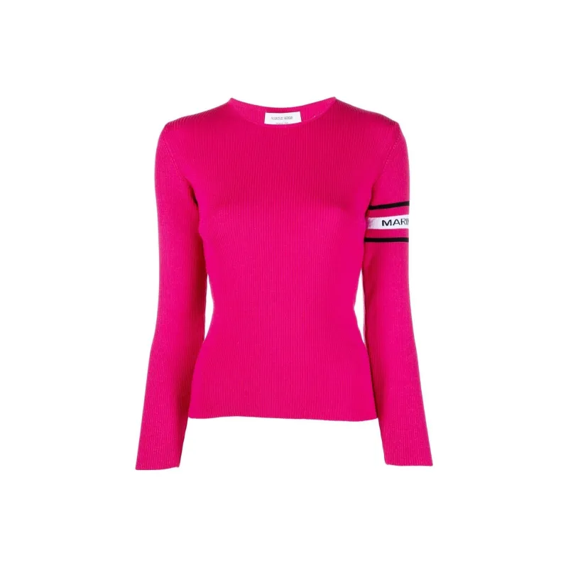 Marine Serre SS22 Slim Fit Sweater Women's Pink-0