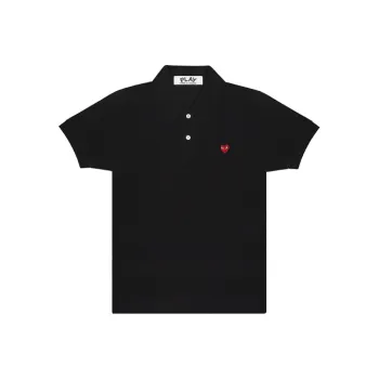 CDG Play Polo Shirts Women's Black
