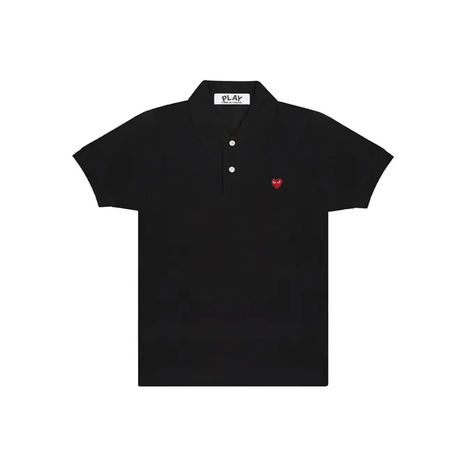 CDG Play Polo Shirts Women's Black-0