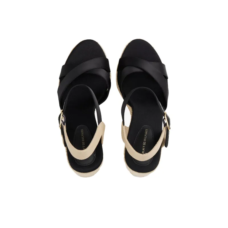 Tommy Hilfiger One Strap Sandals 10.2cm Women's Black-3