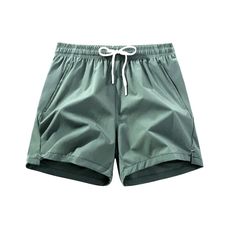 MIIRACER Casual Shorts Unisex Lime Gray-8