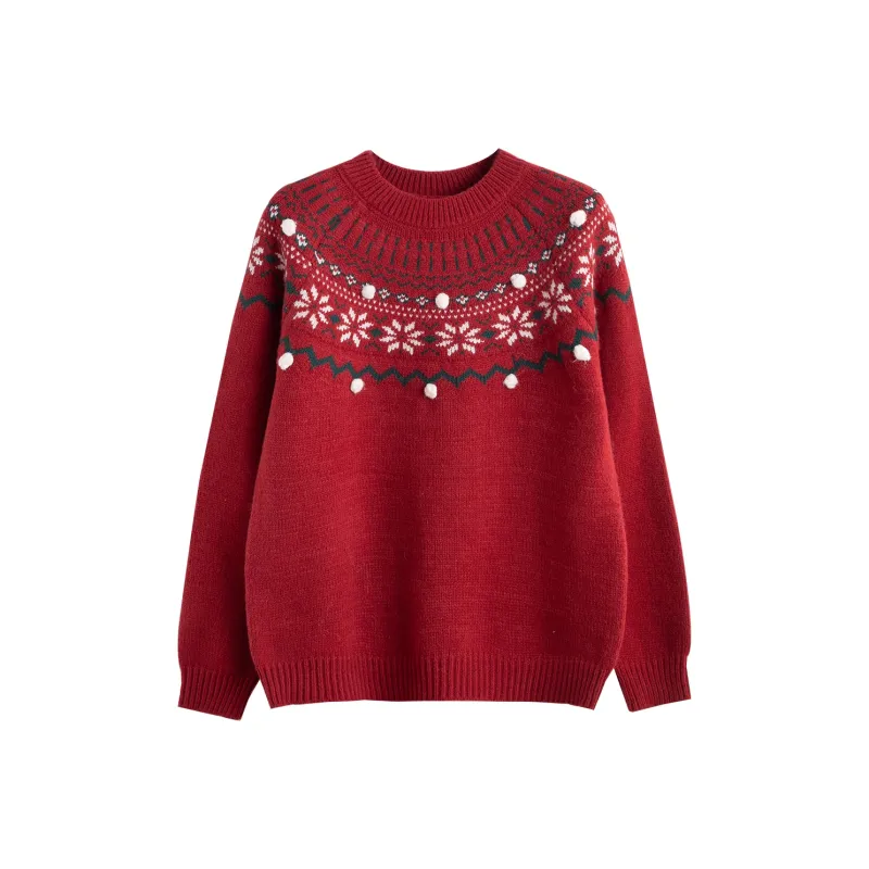 Tonlion Sweater Women's Burgundy-0