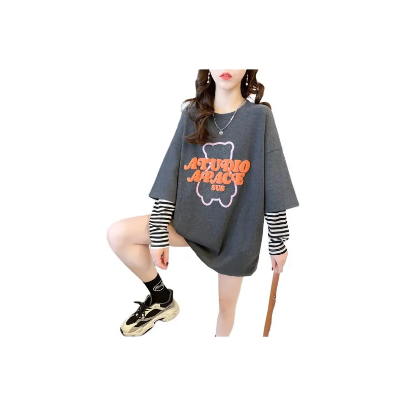 Oudifu Sweatshirts Women's-8