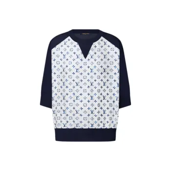 LOUIS VUITTON T Shirt Women's White Blue