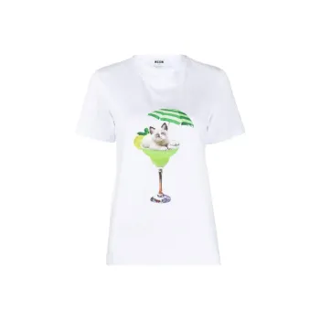 MSGM T-Shirts Women's White