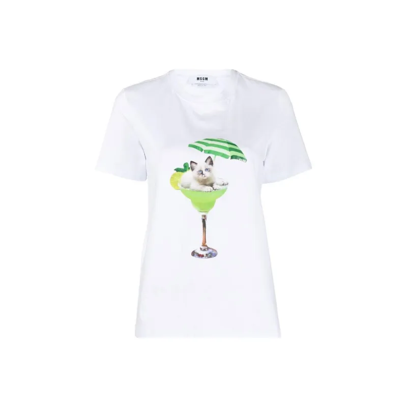 MSGM T Shirts Women's White-0