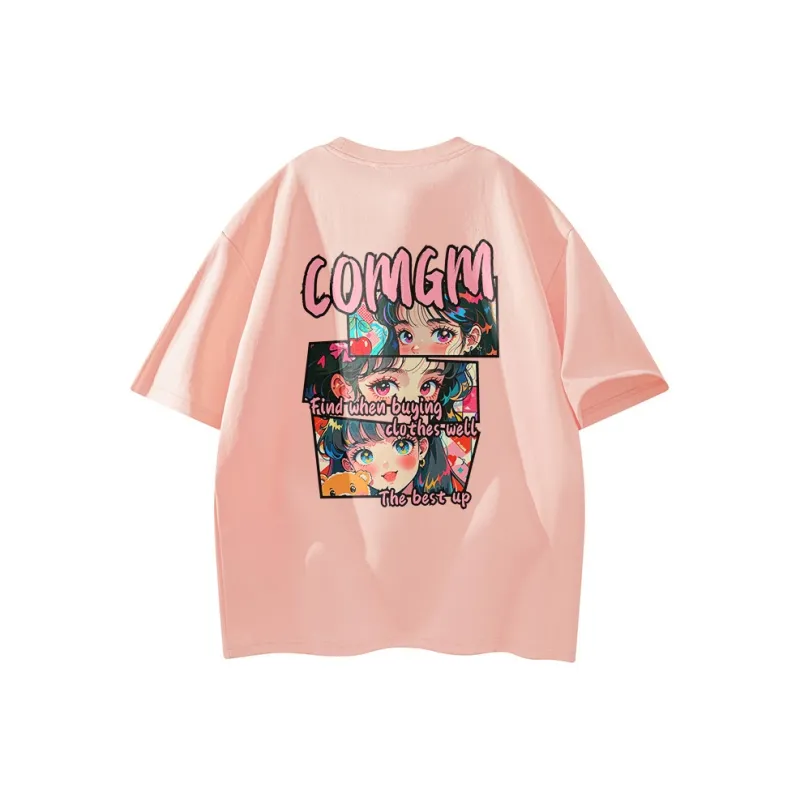 Caramella Drop Shoulder Sleeve T Shirt Unisex White-5