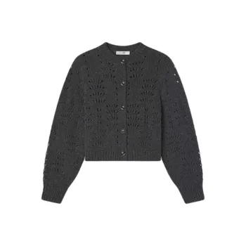 FRAME Textured Cardigan