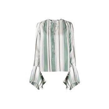 Lanvin Awning Stripe Blouse