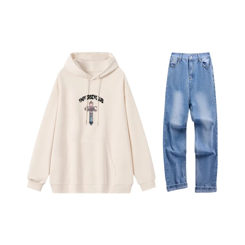 VniVerseVClub Sweatshirt Set Unisex-18
