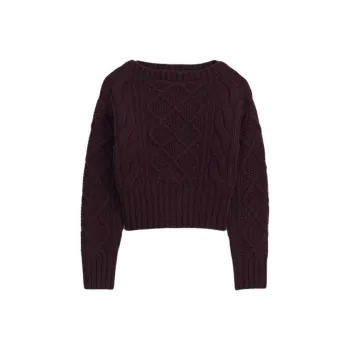 ZARA Sweater Women's Burgundy Red