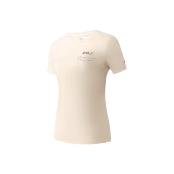 FILA Latte Girl 3.0 Set in Sleeve T Shirt Women's Early Cherry Blossom Pink