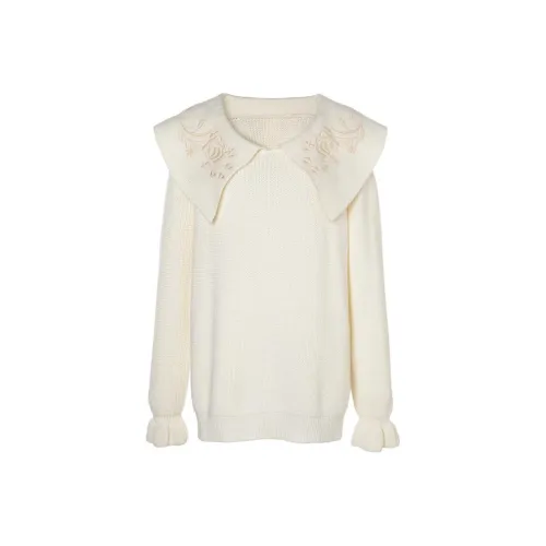 LOFT SHINE Loose Fit Knitwear Women's White