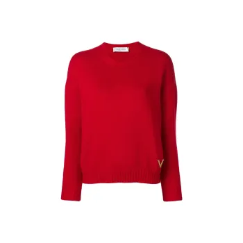 Valentino Cashmere Sweaters Women's Red