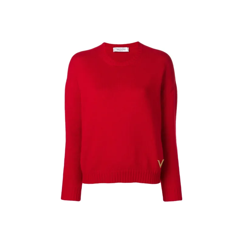 Valentino Cashmere Sweaters Women's Red-0