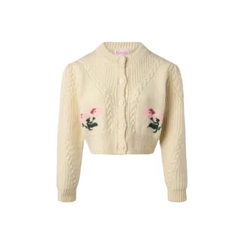 Rouje FW24 MALVA CARDIGAN Sweater Women's Natural Color