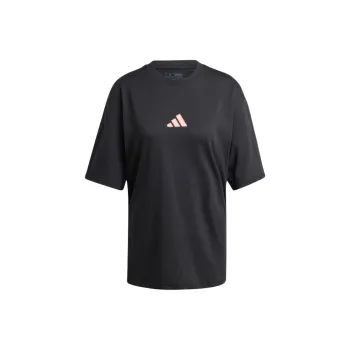 Adidas Drop Shoulder Sleeve T Shirt Women's Black
