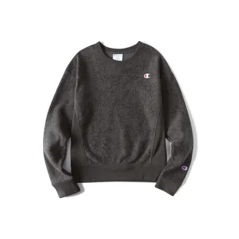 Champion Crew Neck Regular Sweatshirt US Version Women's Dark Gray