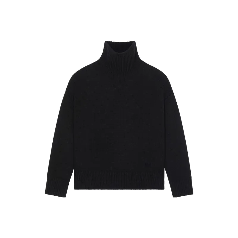 Givenchy Long Rolled Neck Sweater 'Black'-0