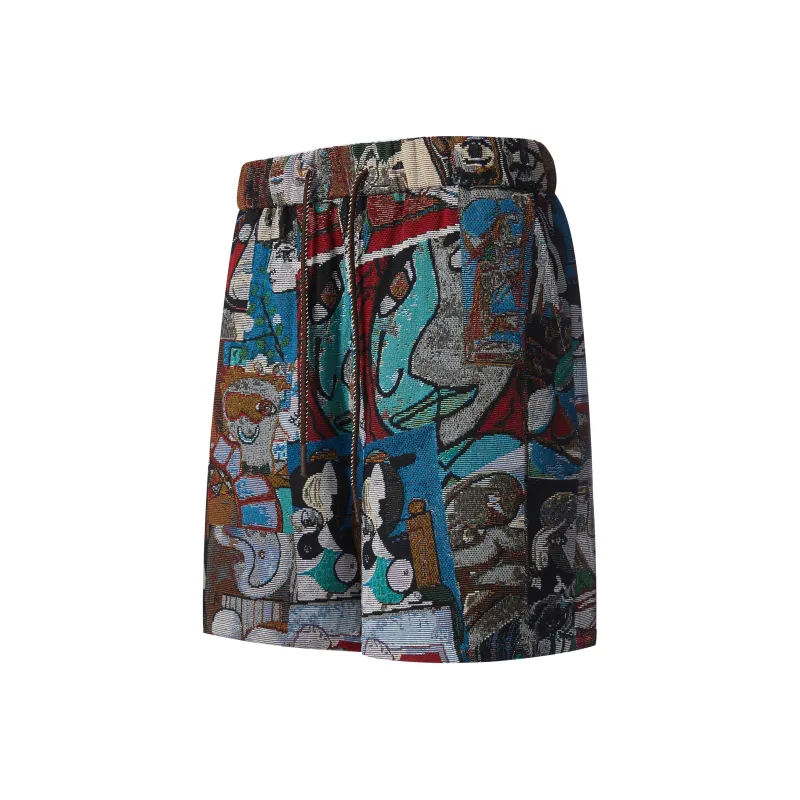 UPZCY Casual Shorts Unisex Sri Lanka Blue-4
