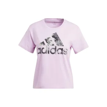 Adidas ALLOVER PRINT T-Shirts Women's Lilac