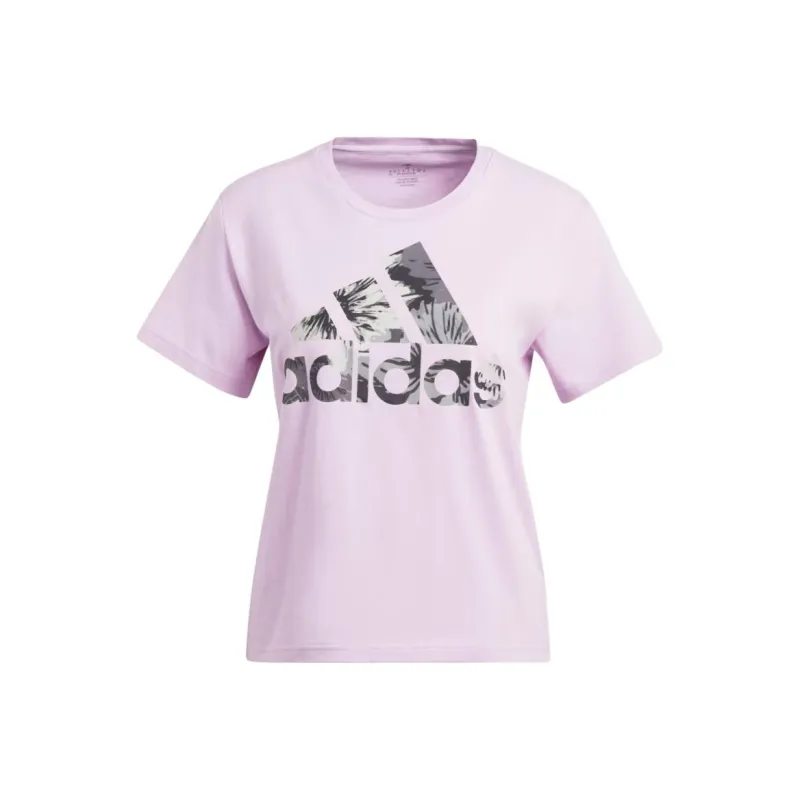 Adidas ALLOVER PRINT T-Shirts Women's Lilac-0
