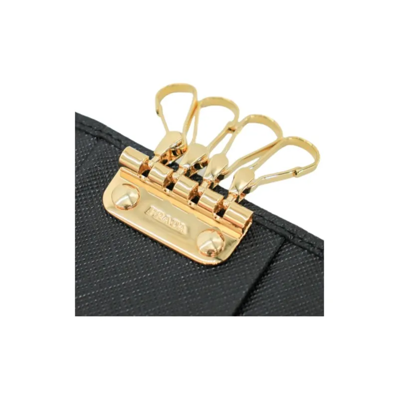 PRADA Re Nylon Key Pouch Women's Black-9