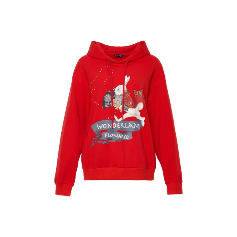 FLONAKED Sweatshirt Women's Red-0