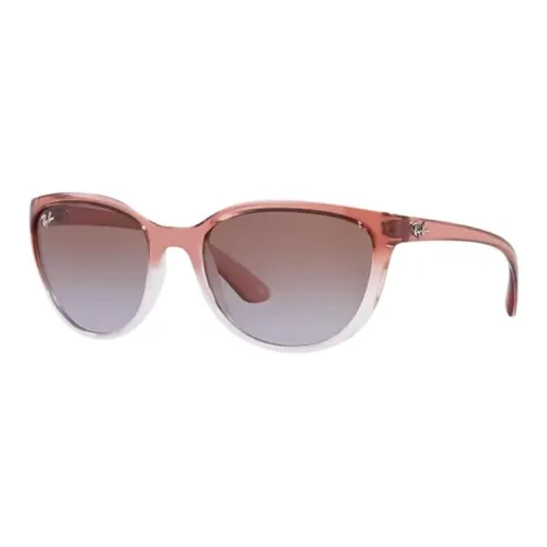 RayBan Nylon Irregular Shape Sunglasses Unisex Brown