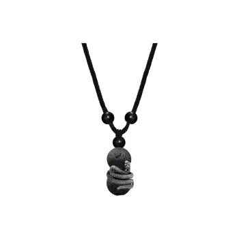 Blooming Petals Ebony Necklaces Unisex