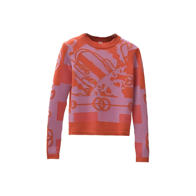 HERMES SS22 Sweater Women's Blood Orange Color-0