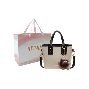 RIVMIND PU Handbag Women's White/Brown/Coffee/Black