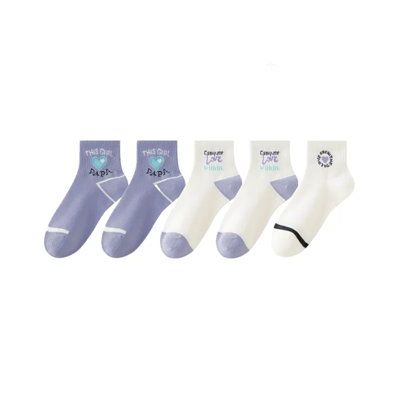 Cotton Gene Mid-Calf Socks Women's 5 Pack-29