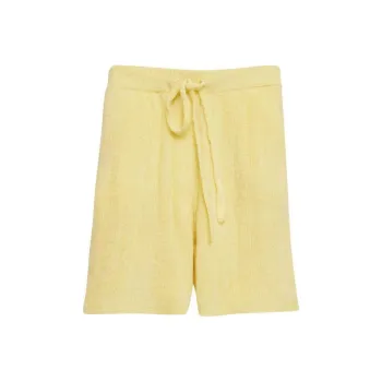 The Elder Statesman Chenille Rib Short