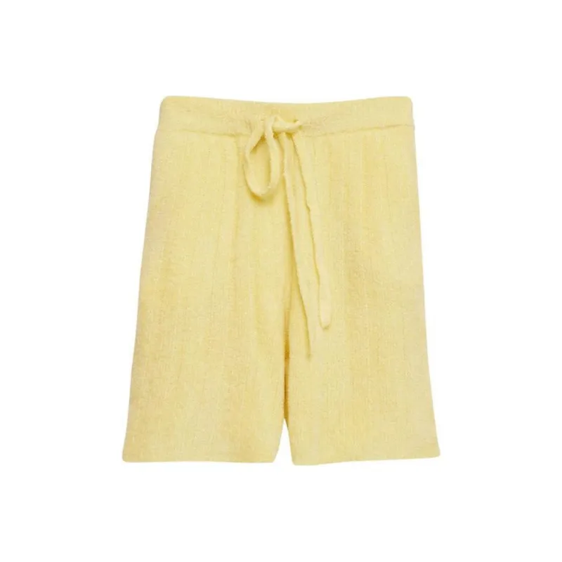 The Elder Statesman Chenille Rib Short-0