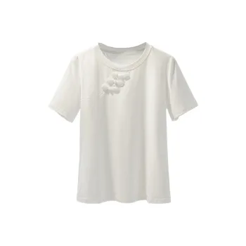 Cypress House Set in Sleeve T Shirt Women's White