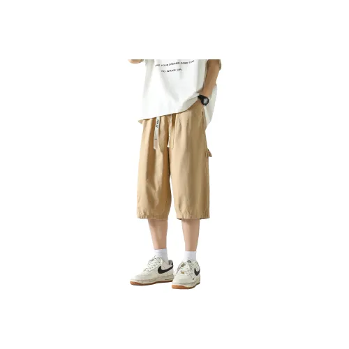 HOKLV Casual Shorts Unisex Navy Blue