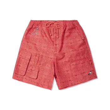 LiNing x Staple Casual Shorts Men's Bright Orange Red/Poppy Red