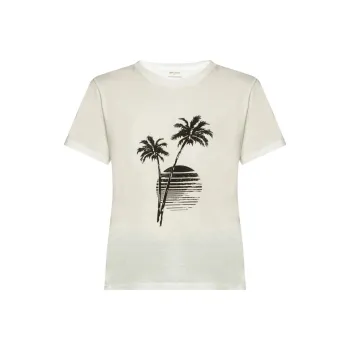 SAINT LAURENT T Shirts Women's White